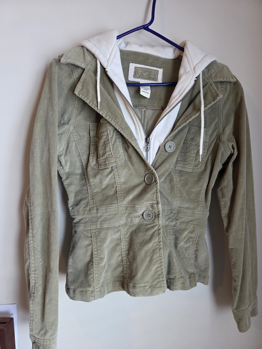 Women’s Olive Green Corduroy Jacket